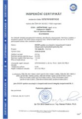 Certifikát – Lineární integrované hydraulické jednotky (IHJ)